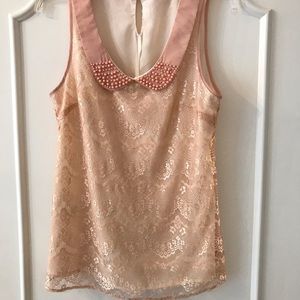 Sleeveless Lace Blouse